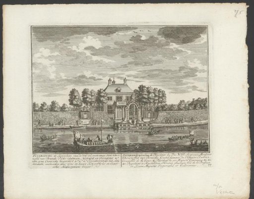 View of the country estate Petersburg on the Vecht