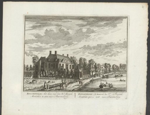 View of the country estate Roosendaal on the Vecht