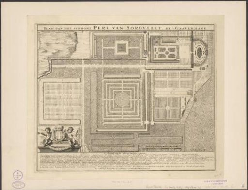 Map of the park Zorgvliet