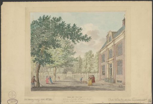 View of an avenue of a country estate, possibly Starrenburg
