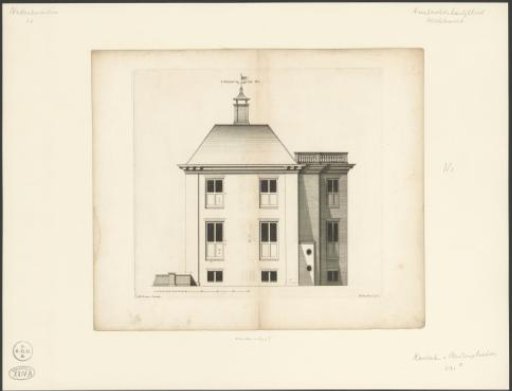 Side view of the country house De Nes at Vreeland