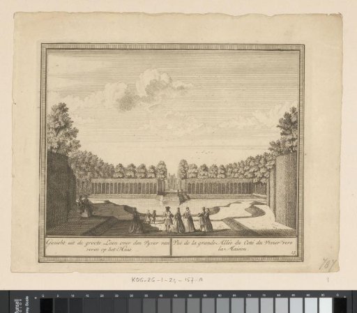 View of the Great Avenue and Pond of Huis Meerestein at Beverwijk