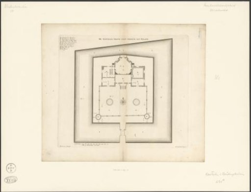Plan of the country estate De Nes or Realeneiland at Vreeland
