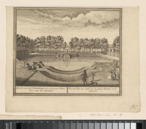 View over the Great Pond and the Deer Park of the Country Estate Westerwijk