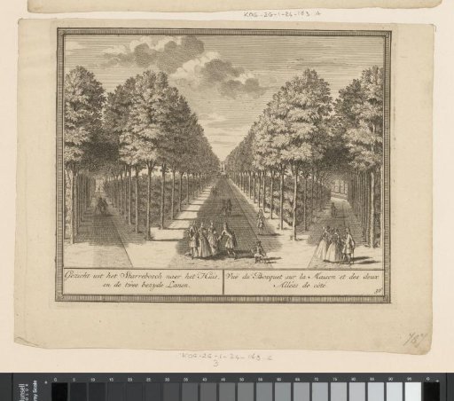 View from the Starrebos of the Country Estate Watervliet