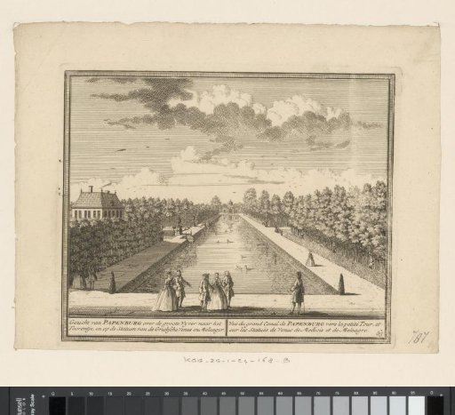 View of the large pond of Huis te Papenburg
