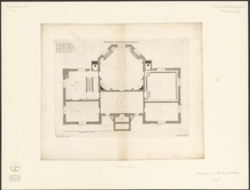 Plan of the first floor of the house De Nes at Vreeland