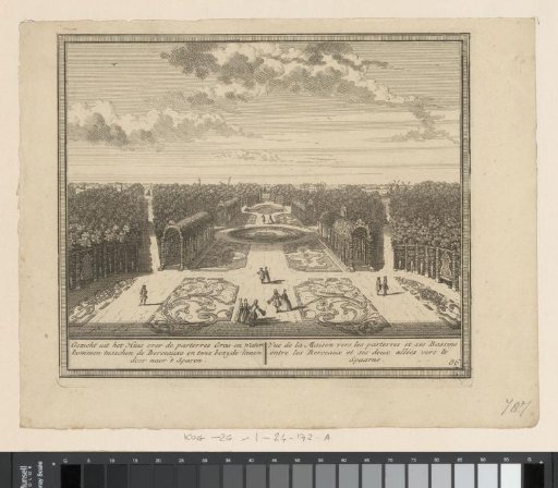 View over the pergola to Het Klooster