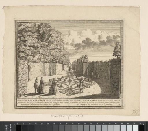 View of the flower beds of the country estate Uit Den Bosch