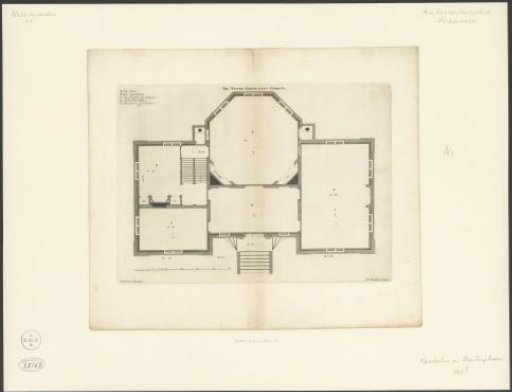 Plan of the second floor of the house De Nes at Vreeland