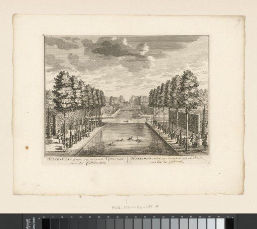 View of the large pond of the country estate Otterspoor
