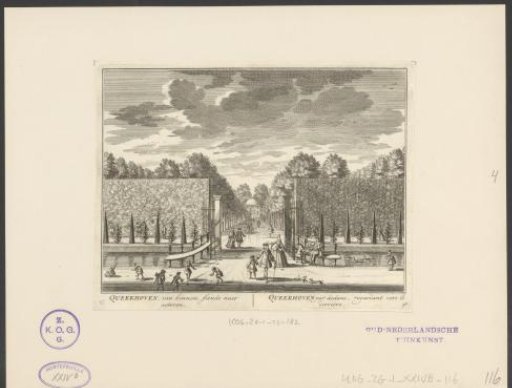 View of the garden of the country estate Queekhoven