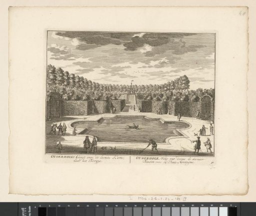 View of the last pond of the country estate Ouderhoek
