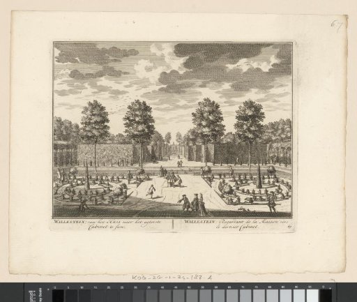 View of the gardens of the country estate Wallestein