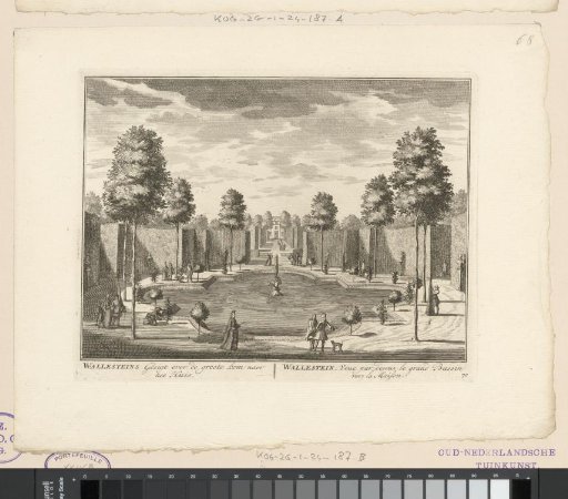 View of the large pond of the country estate Wallestein
