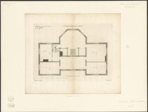 Plan of the third floor of the house De Nes at Vreeland