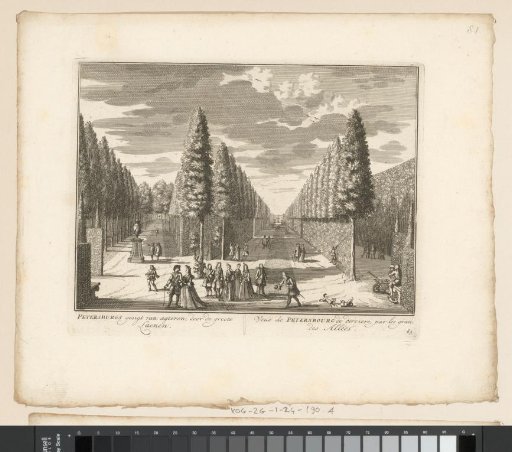 View of the Great Avenues of the Petersburg Estate