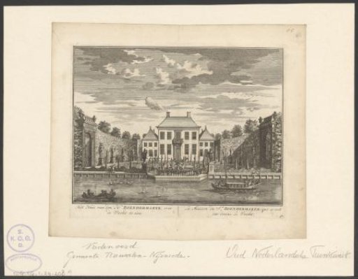 View of the country estate Boom and Bosch near the Vecht