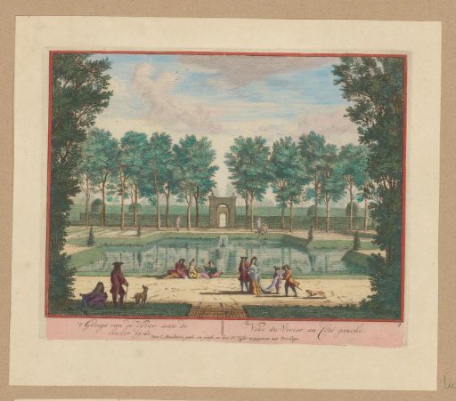 Pond at Heemstede Castle viewed from the left