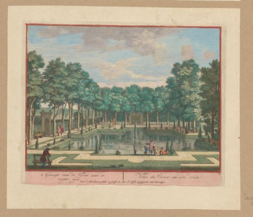 Pond at Heemstede Castle viewed from the right
