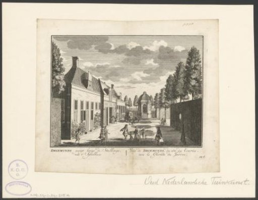 View of the horse stable and playhouse of the country estate Driemond