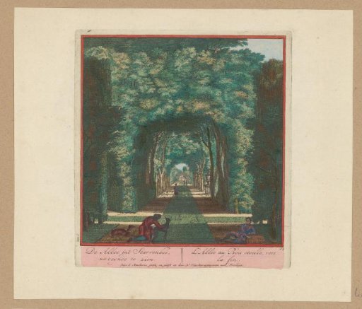 Covered path in the garden of Heemstede Castle
