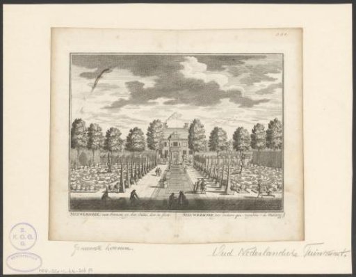 View of the garden of the country estate Nieuwerhoek