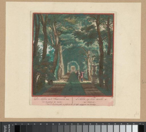 Covered path viewed towards the entrance of Heemstede Castle