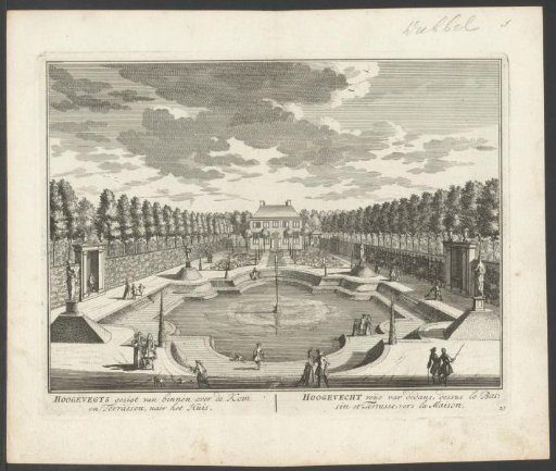 View of the garden at the country estate Hoogevecht