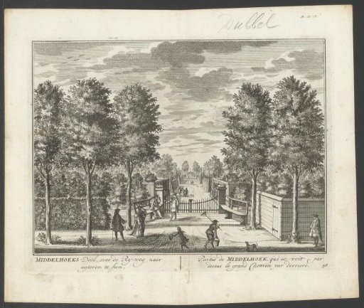 View of the driveway of the country estate Middelhoek