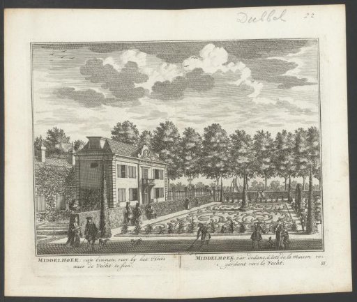 View of the driveway of the country estate Middelhoek