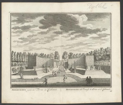 View of the garden of the country estate Hoogevecht