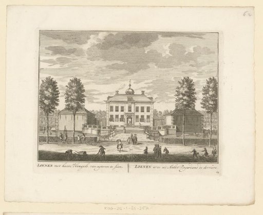 View of the rear of the country estate Huis te Loenen