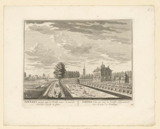 View of a country estate near Loenen on the Vecht