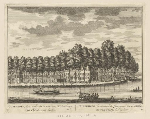 View of the country estate Ouderhoek on the Vecht