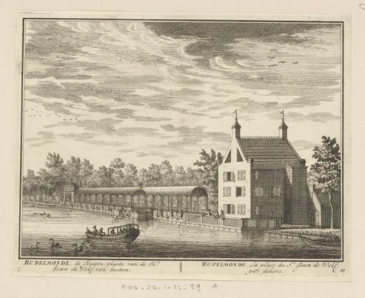 View of the country estate Rupelmonde on the Vecht