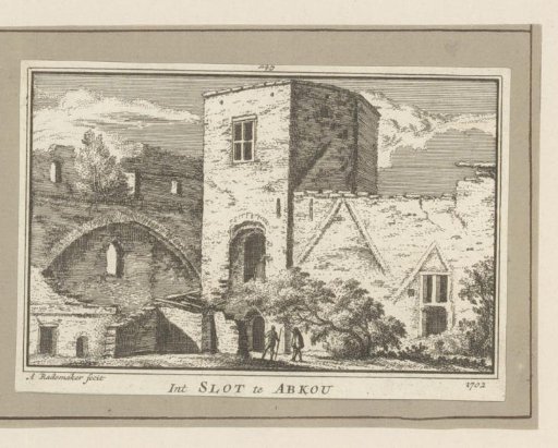 View of the interior of the castle at Abcoude