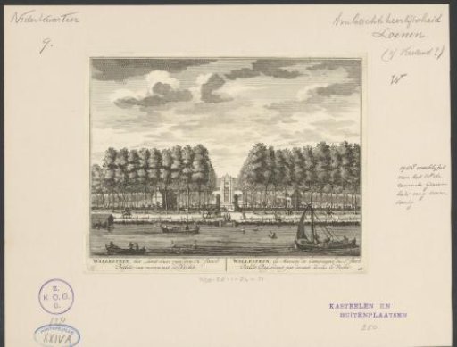 View of the country estate Wallestein on the Vecht