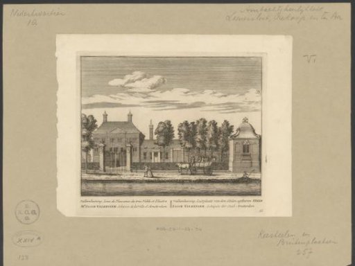View of the country estate Valkenheining, near Loenersloot