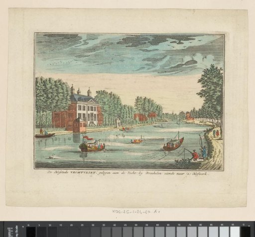 View of the Vecht and the country estate Vegtvliet