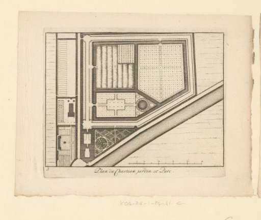 Map of the estate Gunterstein, Breukelen