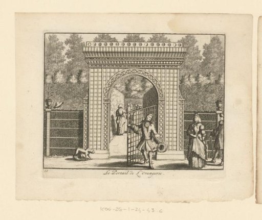 Gate of the orangery at Gunterstein Castle, Breukelen