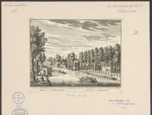 View of country estates on the Vecht near Maarssen