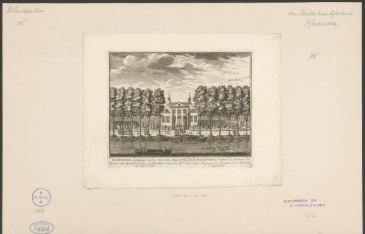 View of the country estate Herteveld on the Vecht