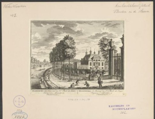 View of the estate Elsenburg on the Vecht