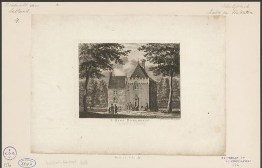 View of Boekhorst Castle in Noordwijkerhout