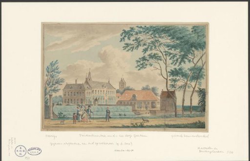 View of the manor house Drinkuitsmastate at Goutum