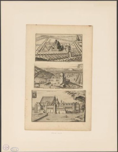 Views of Castle Terborgt, Castle ter Tommen, and the Castle of Tervuren