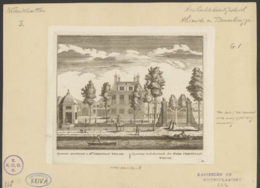 View of the country estate Gijnwens, near Baambrugge