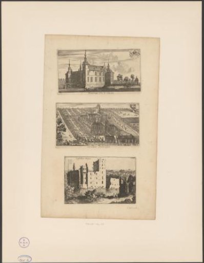 View of the Castle of Schoten, Castle Zevenbergen, Castle Strijen at Oosterhout